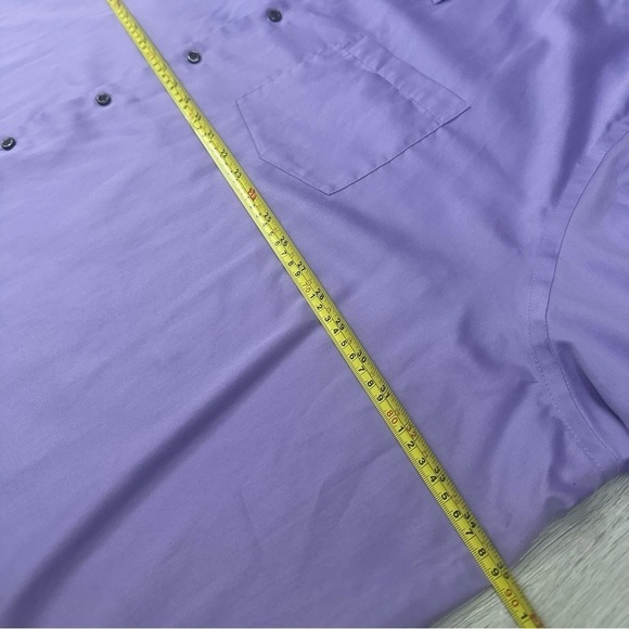 DXL Big & Tall Non-Iron Sateen Button-Up Dress Shirt English Lilac sz 24 Easter - Picture 7 of 7